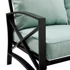 Crosley Kaplan - Canapé d'extérieur 3 pièces - 119 L x 68,5 P x 32 H