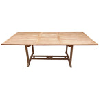 Table d'extérieur rectangulaire extensible en bois de teck San Juan de Seven Seas Teak, 71 à 94 pouces (table uniquement)