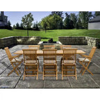 Table d'extérieur rectangulaire extensible en bois de teck San Juan de Seven Seas Teak, 71 à 94 pouces (table uniquement)