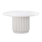 Kali 55 White Round Dining Table