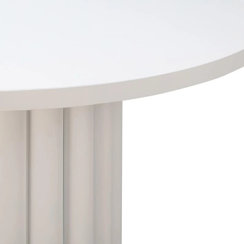 Table à manger ronde Kali 55 blanche