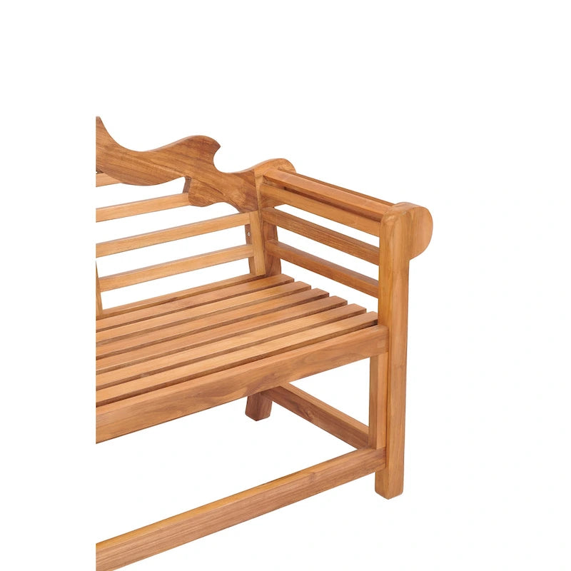 Banc triple de jardin et de patio en bois de teck Lutyens Chic Teak