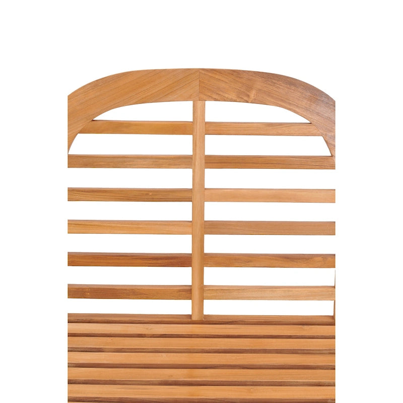 Banc triple de jardin et de patio en bois de teck Lutyens Chic Teak