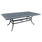 Ensemble de salle à manger rectangulaire Ventura 7 pièces en aluminium moulé avec 6 fauteuils - S/O
