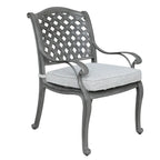 Ensemble de salle à manger rectangulaire Ventura 7 pièces en aluminium moulé avec 6 fauteuils - S/O