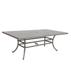 Ensemble de salle à manger rectangulaire Ventura 7 pièces en aluminium moulé avec 6 fauteuils - S/O
