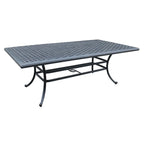 Ensemble de salle à manger rectangulaire Ventura 7 pièces en aluminium moulé avec 6 fauteuils - S/O
