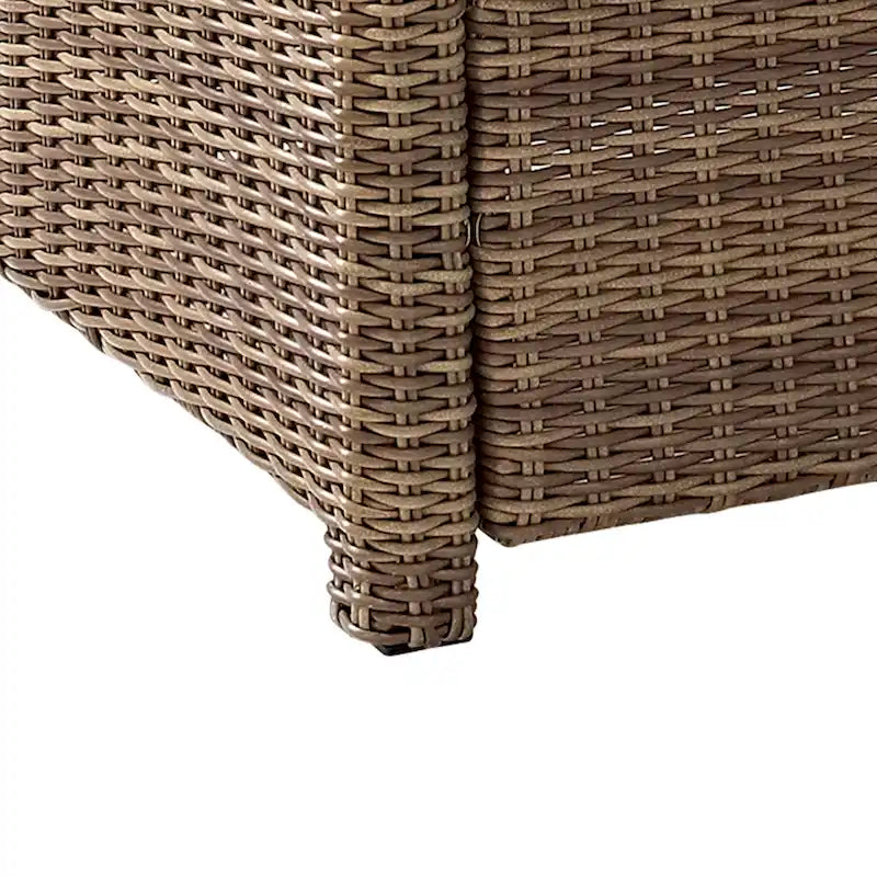 Crosley Bradenton Ensemble de 3 fauteuils en osier d'extérieur - 31,75p x 95l x 32,5h