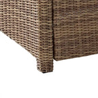 Crosley Bradenton Ensemble de 3 fauteuils en osier d'extérieur - 31,75p x 95l x 32,5h