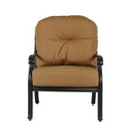 Fauteuil de club en aluminium moulé Ventura avec coussin (ensemble de 2)