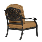 Fauteuil de club en aluminium moulé Ventura avec coussin (ensemble de 2)