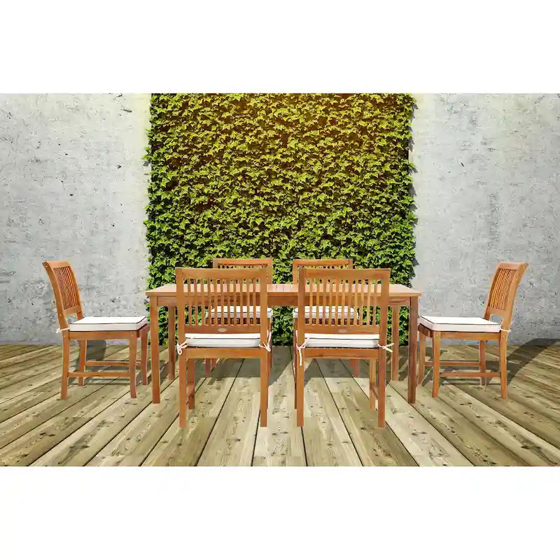 Table à dîner de bistrot rectangulaire en bois de teck Chic Teak Bermuda, 180 x 89 cm (table seulement)