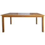 Table à dîner de bistrot rectangulaire en bois de teck Chic Teak Bermuda, 180 x 89 cm (table seulement)
