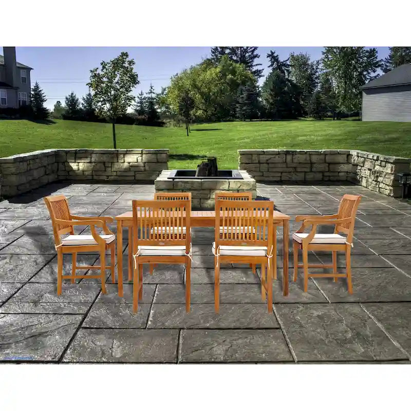 Table à dîner de bistrot rectangulaire en bois de teck Chic Teak Bermuda, 180 x 89 cm (table seulement)