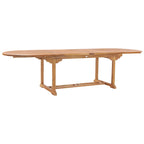 Ensemble table/chaises Elzas ovale 11 pièces en bois de teck Chic Teak avec coussins