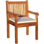 Ensemble table/chaises Elzas ovale 11 pièces en bois de teck Chic Teak avec coussins