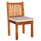 Ensemble table/chaises Elzas ovale 11 pièces en bois de teck Chic Teak avec coussins