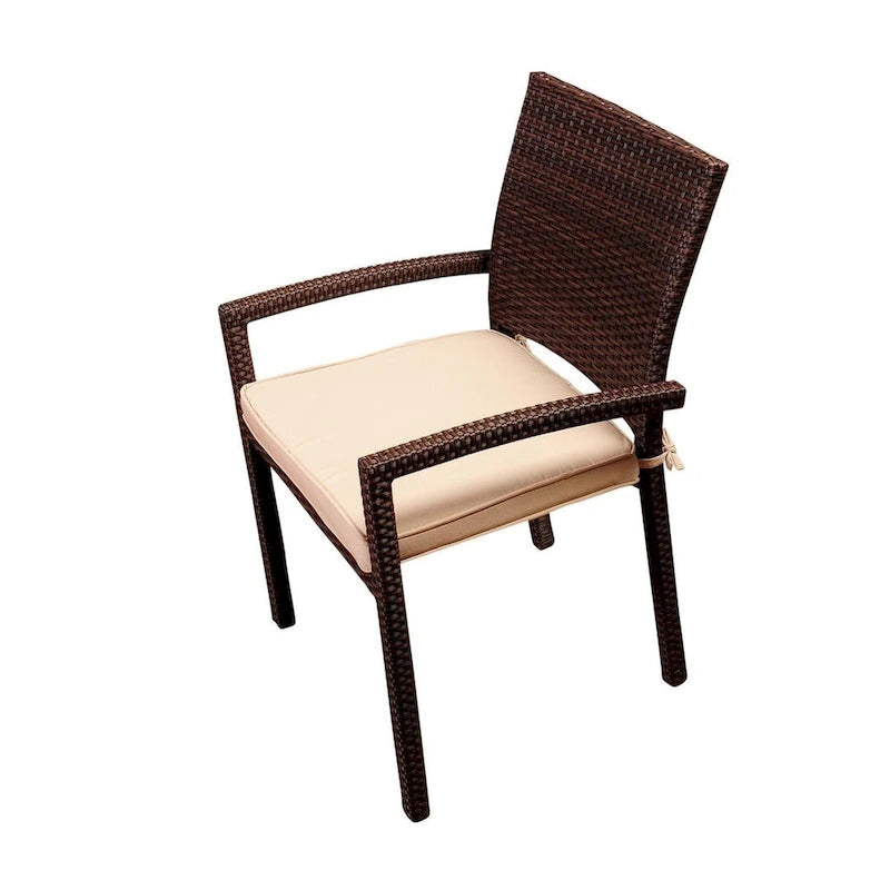 Amazonia Teak Ensemble de salle à manger d'extérieur extensible 11 pièces avec coussins - 11 pièces