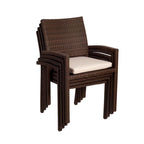 Amazonia Teak Ensemble de salle à manger d'extérieur extensible 11 pièces avec coussins - 11 pièces