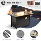 HOOOWOOO Ensemble de Meubles de Jardin en Rotin Gris 8 Pièces Canapé Modulable avec Table Foyer