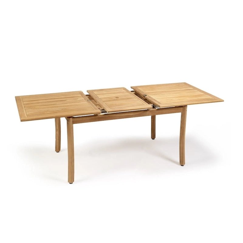 Salle à manger d'extérieur 7 pièces en teck de qualité supérieure Santorini