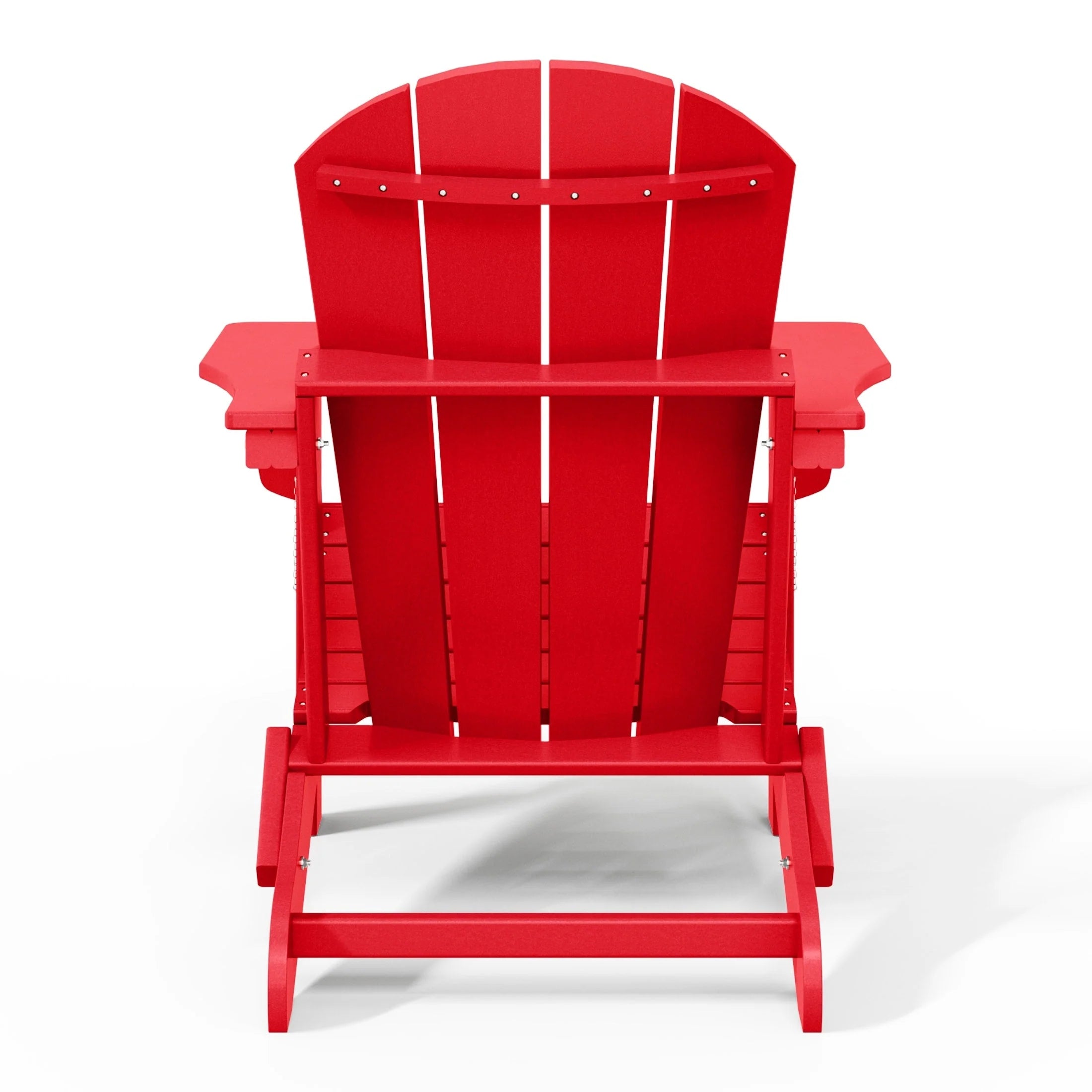 Chaise Adirondack pliante d'extérieur tout temps Polytrends Laguna résistante à la décoloration pour patio