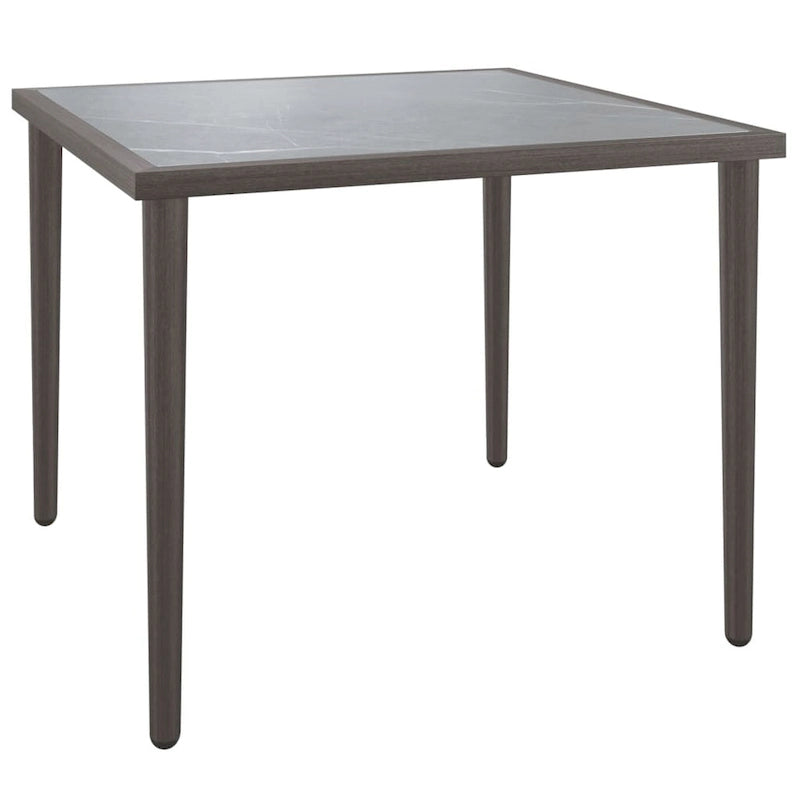 vidaXL Salon de jardin 6 pièces avec coussins en résine tressée gris