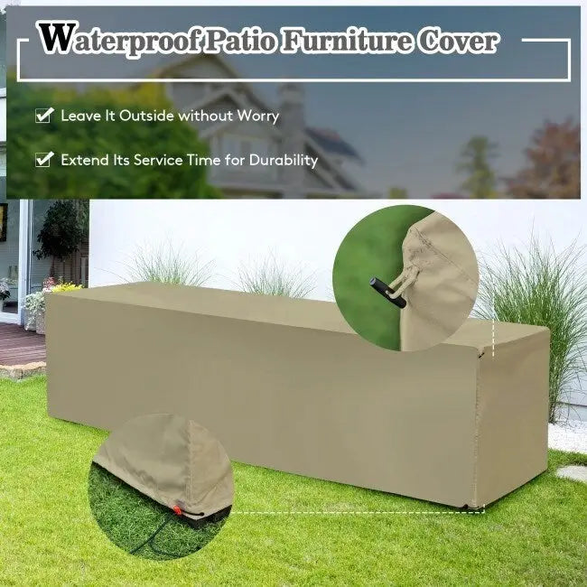 Ensemble de meubles de jardin 8 pièces en rotin avec table de rangement – 25 x 25 x 4 (L x l x P)