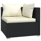 vidaXL Salon de jardin modulaire d'extérieur en résine tressée - 70 x 70 x 60,5 cm