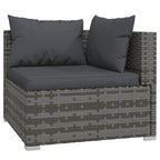 vidaXL Salon de jardin modulaire d'extérieur en résine tressée - 70 x 70 x 60,5 cm