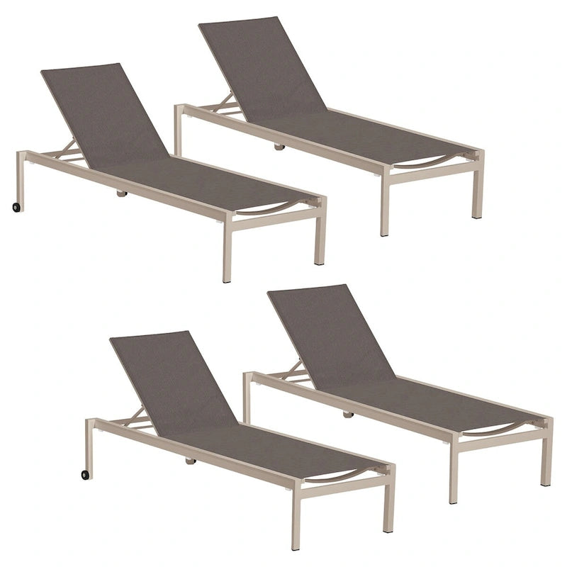 Chaise longue Ven d'Oxford Garden (lot de 4)