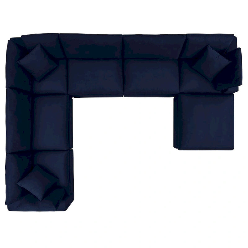 Canapé d'angle d'extérieur 7 places Commix Sunbrella