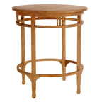Chic Teak Grande table de bar ronde d'extérieur en teck Orléans, 38 pouces (table uniquement)