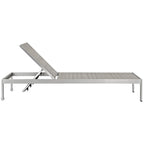 Chaises longues d'extérieur en aluminium Shore (lot de 4)