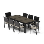 Ensemble d'extérieur Portofino Comfort 18 pièces Sunbrella « Motion Wood Estate »