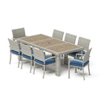 Ensemble d'extérieur Portofino Comfort 18 pièces Sunbrella « Motion Wood Estate »