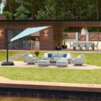 Ensemble d'extérieur Portofino Comfort 18 pièces Sunbrella « Motion Wood Estate »