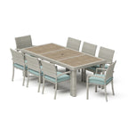 Ensemble d'extérieur Portofino Comfort 18 pièces Sunbrella « Motion Wood Estate »