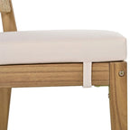 Ensemble table et chaises de salle à manger d'extérieur en bois d'acacia pour plusieurs personnes