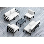 Ensemble sectionnel de 7 pièces en aluminium coussiné Ohana Outdoor – Aucun assemblage requis