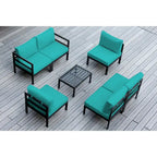 Ensemble sectionnel de 7 pièces en aluminium coussiné Ohana Outdoor – Aucun assemblage requis