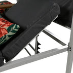 Lit de soleil double inclinable d'extérieur avec coussins