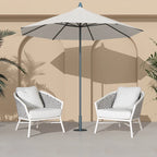 Rowan 30.5 Rope Woven Outdoor Patio Armchair (Set of 2) with Cushions