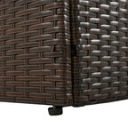 Canapé de patio extérieur avec auvent pliable