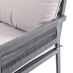 Ensemble de mobilier de jardin 4 pièces en corde