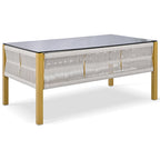 Ensemble de mobilier de jardin 4 pièces en corde