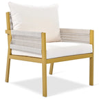 Ensemble de mobilier de jardin 4 pièces en corde