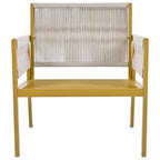 Ensemble de mobilier de jardin 4 pièces en corde