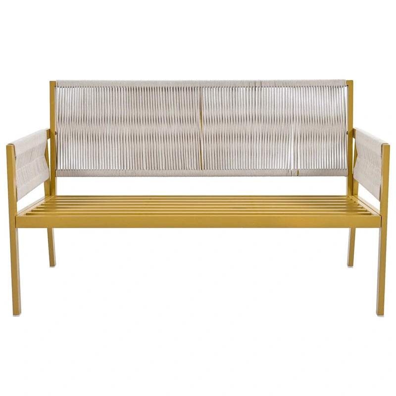 Ensemble de mobilier de jardin 4 pièces en corde