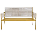 Ensemble de mobilier de jardin 4 pièces en corde